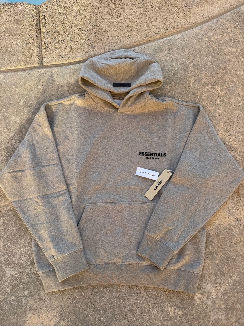 Fear of God ESSENTIALS Men's Heather Gray Pullover Hoodie